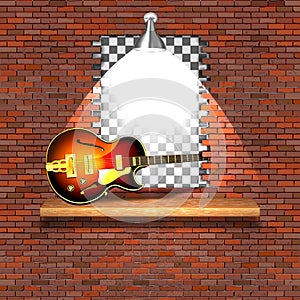 Jazz electric guitar failure brick wall