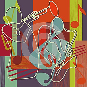 Jazz festival illustration photo