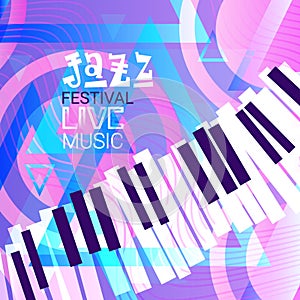 Jazz Festival Live Music Concert Poster Advertisement Banner