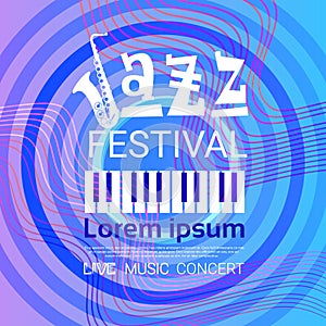 Jazz Festival Live Music Concert Poster Advertisement Banner