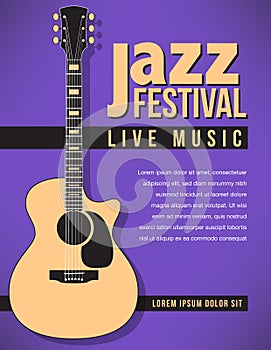 Jazz festival music background