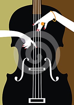 Jazz music festival, poster background.