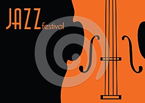 Jazz music festival, poster background template.