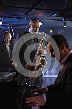 Jazz Musicians In Club