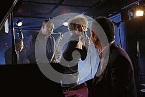 Jazz Musicians In Club