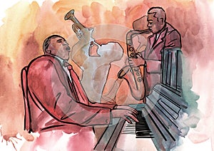 Jazz pianist, saxophonist and trumpeter