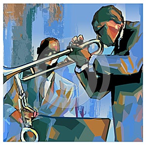 Jazz saxophonist and trumpet player