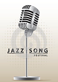 Jazz song festival poster design