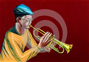 Jazz trumpet player