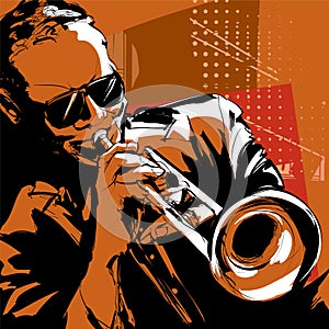 Jazz trumpet player