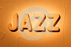 Jazz word - Moulded letters