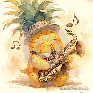 Jazzy Pineapple, the Musical Fruit