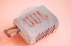 JBL portable wireless speaker with logo