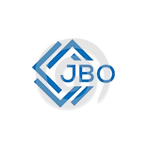 JBO letter logo design on white background. JBO creative circle letter logo concept. esign