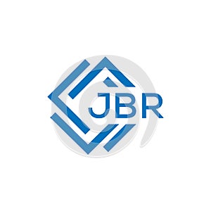 JBR letter logo design on white background. JBR creative circle letter logo concept. design