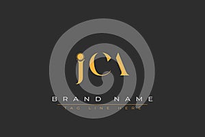 JCA abstract letter logo design