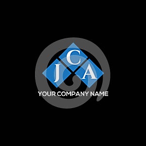 JCA letter logo design on BLACK background. JCA creative initials letter logo concept. JCA letter design
