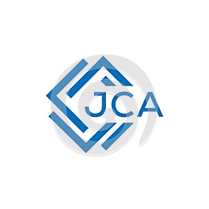 JCA letter logo design on white background. JCA creative circle letter logo concept.