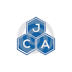 JCA letter logo design on white background.JCA creative initials letter logo concept.JCA vector letter design