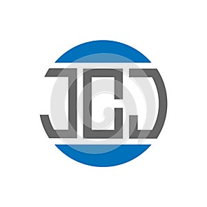 JCJ letter logo design on white background. JCJ creative initials circle logo concept. JCJ letter design