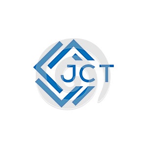 JCT letter logo design on white background. JCT creative circle letter logo concept. CT letter logo design on