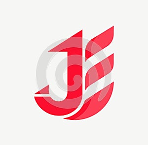 JE logo is a little explanation of the concept of the logo