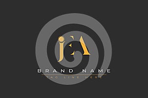JEA abstract letter logo design