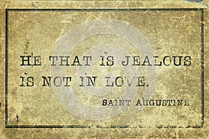 Jealous Saint Augustine