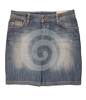 Jean mini skirt