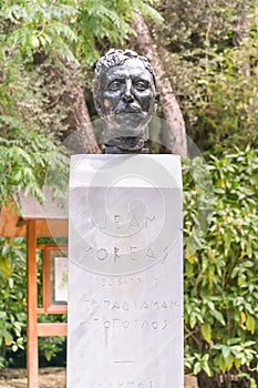 Jean Moreas statue in Sintagma Athens.
