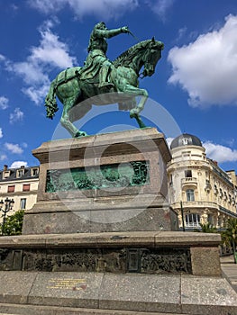 Jeanne dâ€™Arc Statue in OrlÃ©ans, France