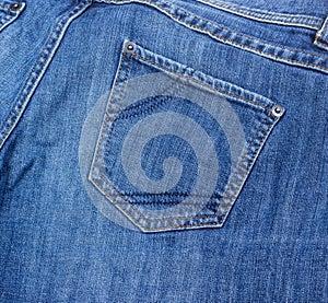 Jeans back pocket