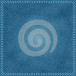 Jeans background denim pattern. Vector blue denim texture