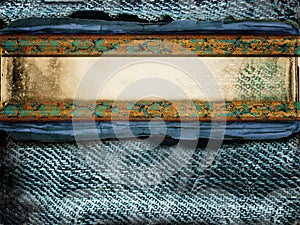 Jeans background with place for text