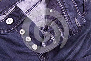 Jeans close up photo