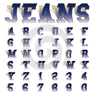 Jeans fonts