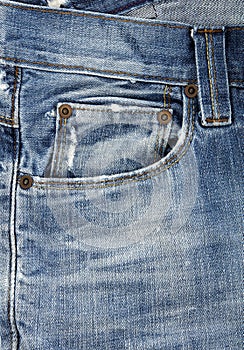 Jeans front pocket