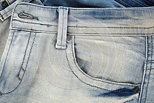 Jeans front pocket