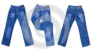 Jeans isolated on white