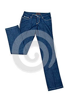Jeans pants isolated on white