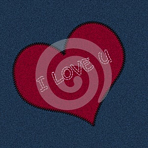 Jeans Patch Valentine