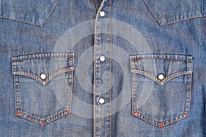 Jeans shirt with chest pockets