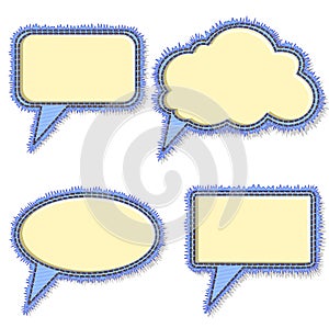 Jeans speech bubbles
