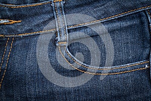 Jeans texture background close up.