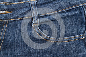 Jeans texture background close up.