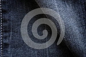 Jeans texture with crumple