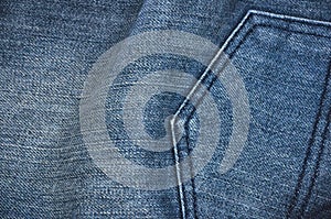 Jeans texture detail, denim fabric blue pattern texture background, design with space for text