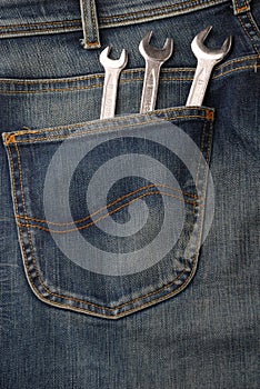 Jeans and tools