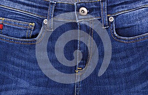 Jeans upper part of the pocket.