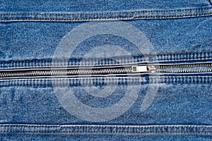 Jeans with a zipper